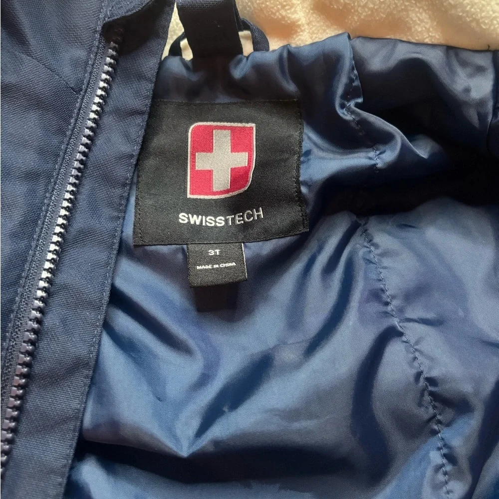 Swiss Tech Boys Winter Jacket – Mountain/Camo Print – Size 3T